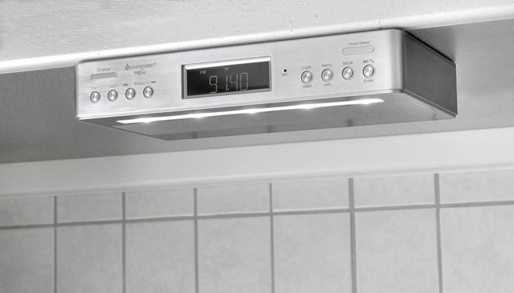 Produktbild: soundmaster UR2045SI K&uuml;chenradio DAB+, UKW Bluetooth&reg; Freisprechfunktion Silber