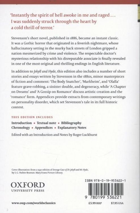 Produktbild: The Strange Case of Dr Jekyll and Mr Hyde, and Other Tales