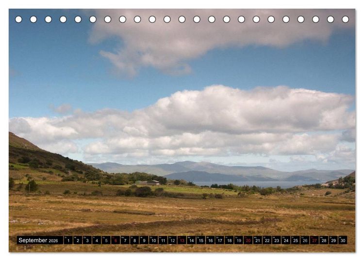 Produktbild: Quer durch Irland - Landschaften pur (Tischkalender 2026 DIN A5 quer), CALVENDO Monatskalender