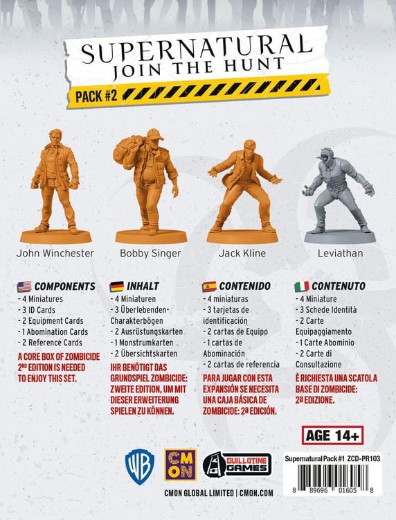 Produktbild: Zombicide 2. Edition - Supernatural Pack #2 DE/EN/ES/IT