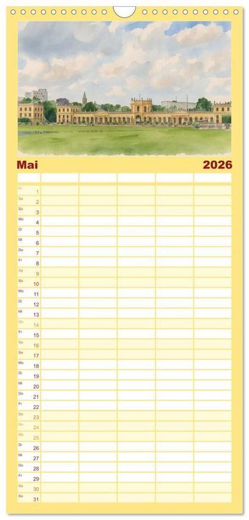 Produktbild: Familienplaner 2026 - DOCUMENTA-Stadt Kassel mit 5 Spalten (Wandkalender, 21 x 45 cm) CALVENDO