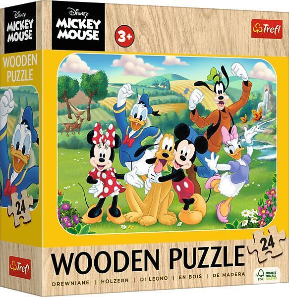 Produktbild: Holz Puzzle Junior 24 - Disney Mickey Mouse and Friends
