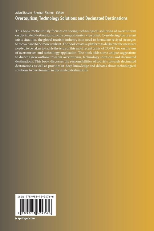 Produktbild: Overtourism, Technology Solutions and Decimated Destinations