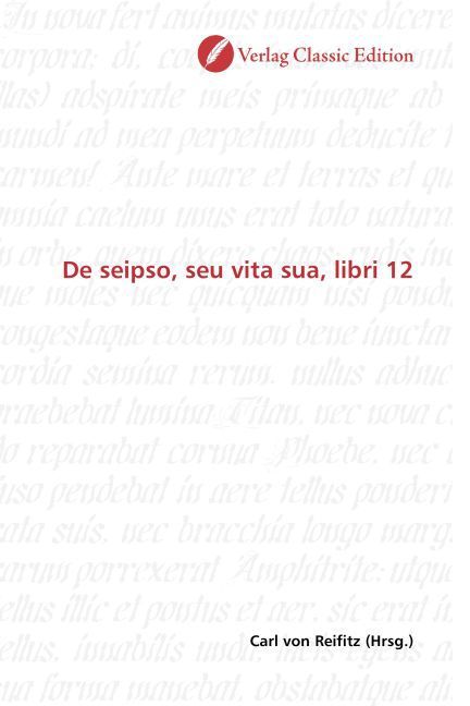 Produktbild: De seipso, seu vita sua, libri 12