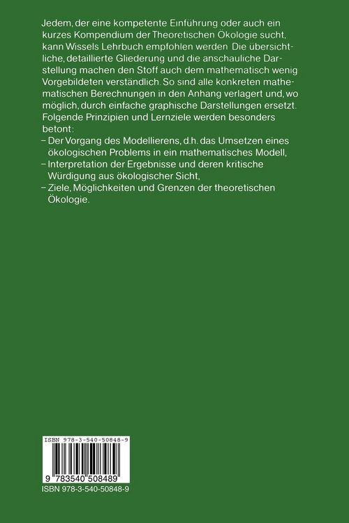 Produktbild: Theoretische &Ouml;kologie
