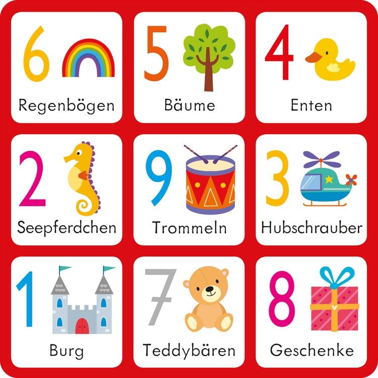 Produktbild: Mein buntes Memo und Bilderlotto: Erste Zahlen