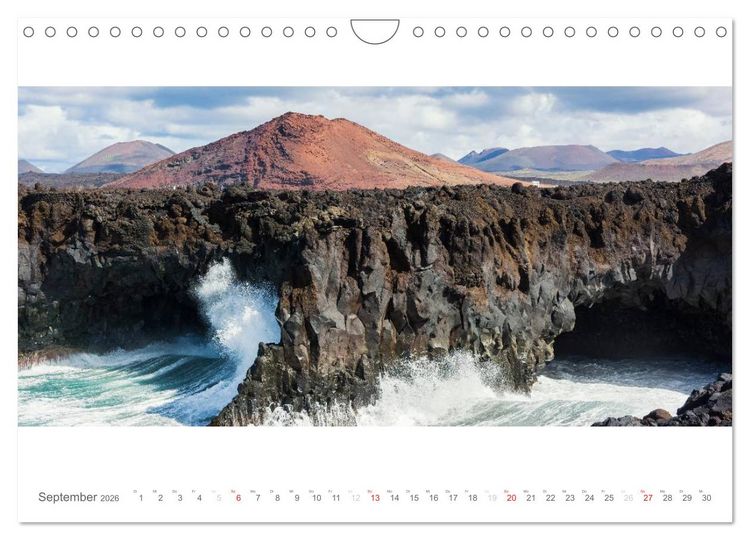 Produktbild: Lanzarote - Insel der Feuerberge (Wandkalender 2026 DIN A4 quer), CALVENDO Monatskalender