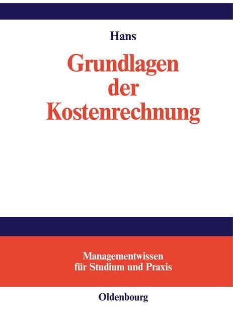 Produktbild: Grundlagen der Kostenrechnung
