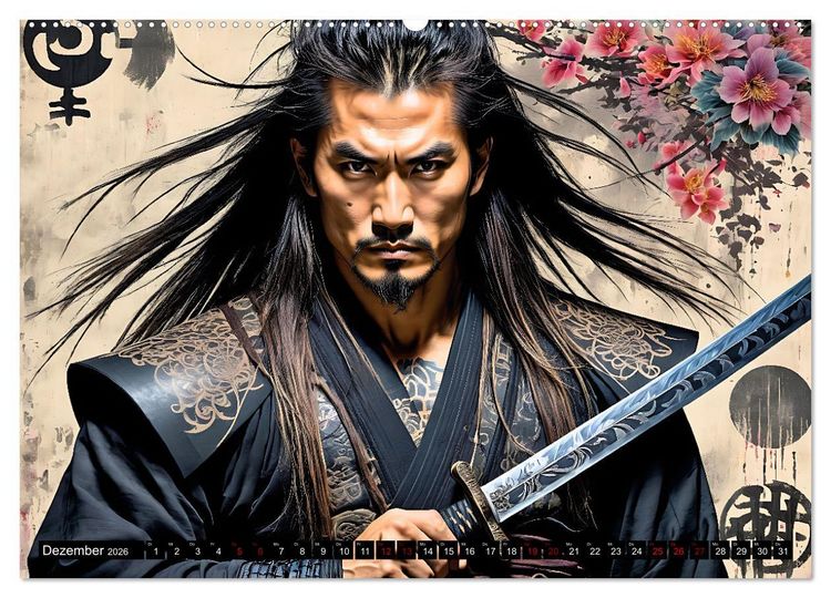 Produktbild: Samurai - Asian Spirit (Wandkalender 2026 DIN A2 quer), CALVENDO Monatskalender