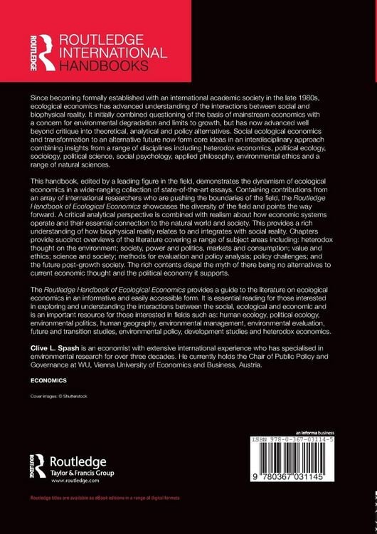 Produktbild: Routledge Handbook of Ecological Economics