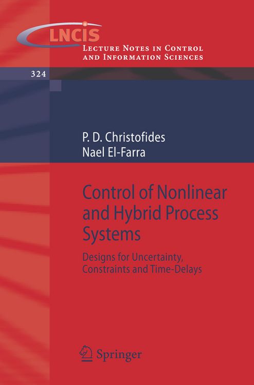 Produktbild: Control of Nonlinear and Hybrid Process Systems