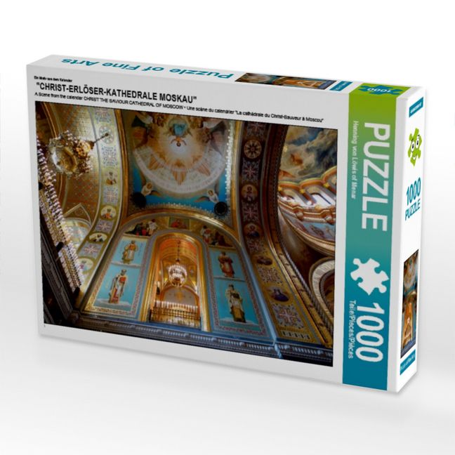 Produktbild: CALVENDO Puzzle Ein Motiv aus dem Kalender "CHRIST-ERL&Ouml;SER-KATHEDRALE MOSKAU" | 1000 Teile Lege-Gr&ouml;&szlig;e 64x48cm Foto-Puzzle f&uuml;r gl&uuml;ckliche Stunden