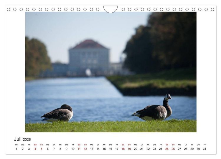 Produktbild: Nymphenburger Park (Wandkalender 2026 DIN A4 quer), CALVENDO Monatskalender