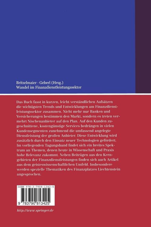 Produktbild: Wandel im Finanzdienstleistungssektor
