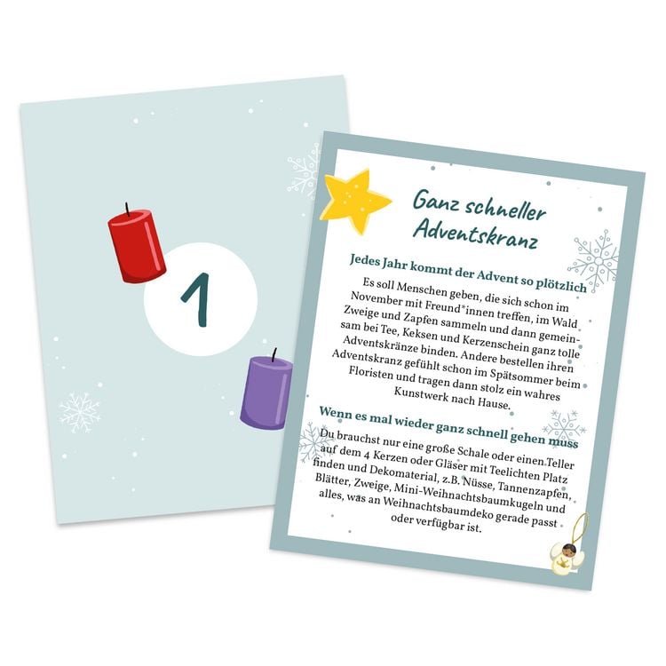 Produktbild: Adventskalender-Box &bdquo;24 faule Ausreden&ldquo; warum ich keinen Adventskalender gebastelt habe