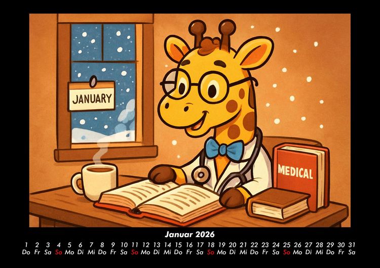 Produktbild: Nala entdeckt ihren Beruf als &Auml;rztin 2026 Fotokalender DIN A3
