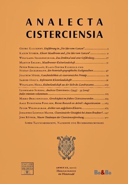 Produktbild: Analecta Cisterciensia 60 (2010)