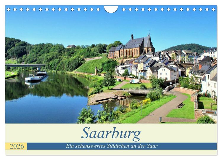 Produktbild: Saarburg - Ein sehenswertes St&auml;dtchen an der Saar (Wandkalender 2026 DIN A4 quer), CALVENDO Monatskalender