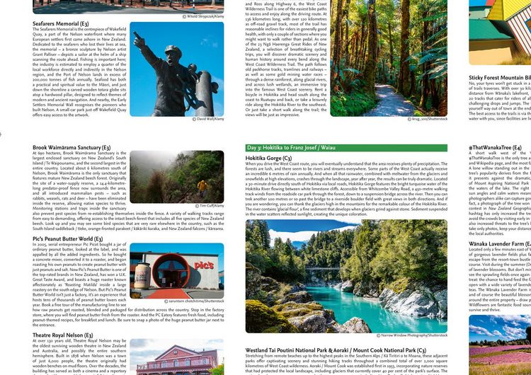 Produktbild: West Coast and Milford Sound Adventure Map