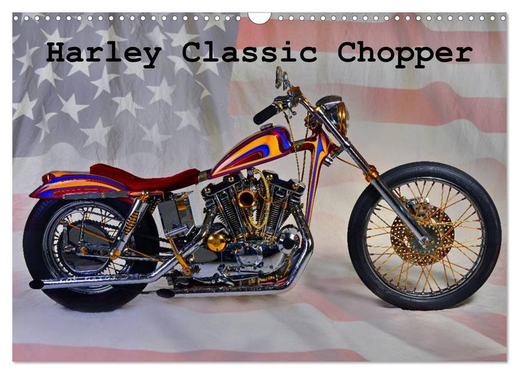 Produktbild: Harley Classic Chopper (Wandkalender 2026 DIN A3 quer), CALVENDO Monatskalender