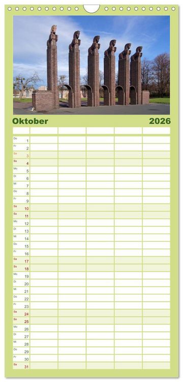 Produktbild: Familienplaner 2026 - Mein Magdeburg 2026 mit 5 Spalten (Wandkalender, 21 x 45 cm) CALVENDO