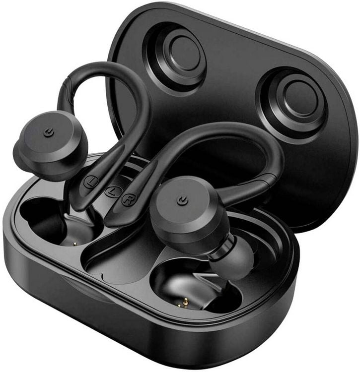 Produktbild: Tie Studio TBE1018 In Ear Kopfh&ouml;rer Bluetooth&reg; Schwarz Wasserbest&auml;ndig, Ohrb&uuml;gel Sport