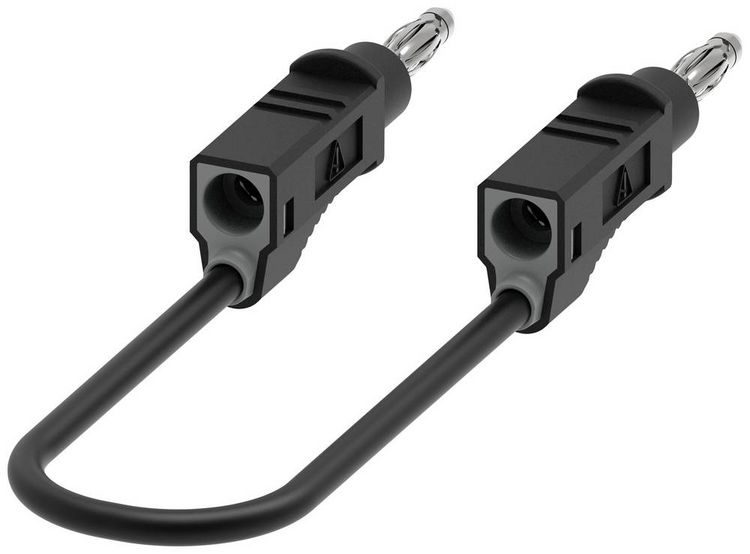 Produktbild: Electro PJP 2110-CD1-100N Messleitung Bananenstecker Bananenstecker 1.00m Schwarz 1St.