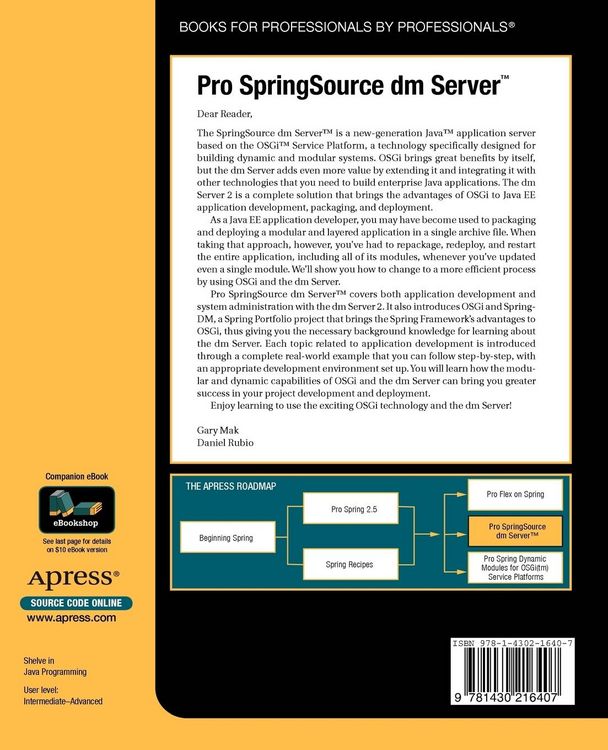 Produktbild: Pro SpringSource dm Server
