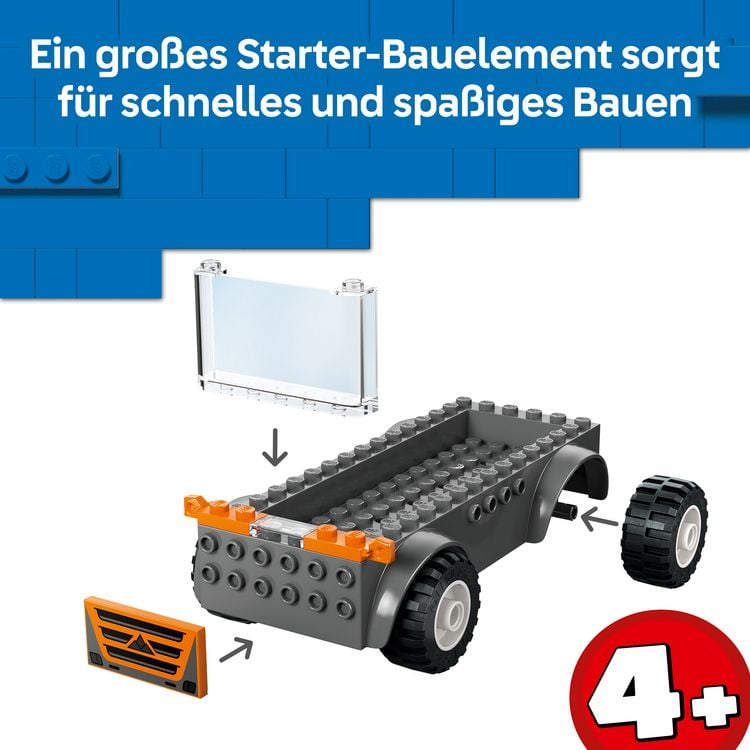 Produktbild: LEGO City 60491 Motorradtransporter, Spielzeug LKW und 2 Minifiguren