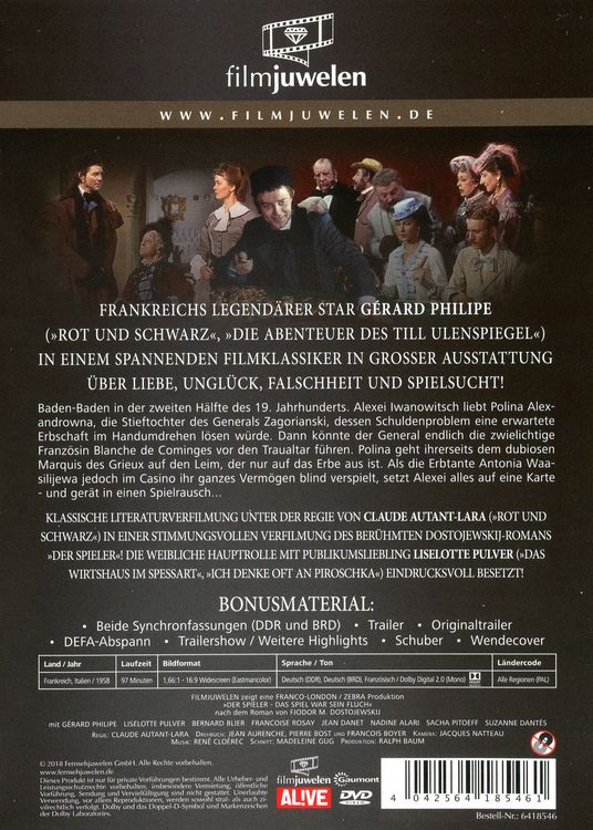 Produktbild: Der Spieler - Das Spiel war sein Fluch
