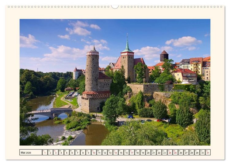 Produktbild: Bautzen - Rundgang durch die mittelalterliche Stadt (Wandkalender 2026 DIN A2 quer), CALVENDO Monatskalender