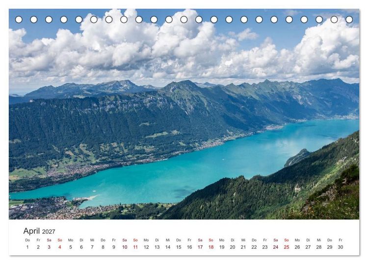 Produktbild: Berner Oberland - Bergwelten (Tischkalender 2027 DIN A5 quer), CALVENDO Monatskalender