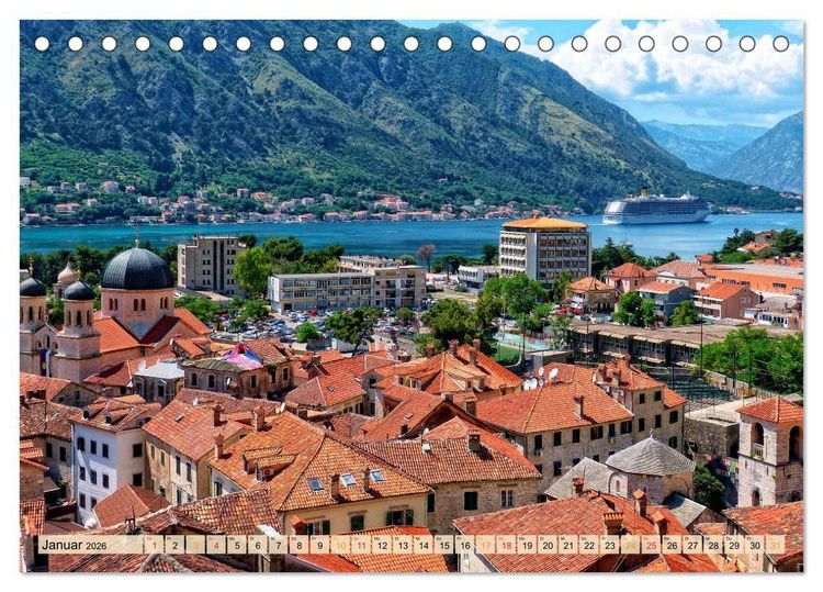Produktbild: Reise nach Montenegro (Tischkalender 2026 DIN A5 quer), CALVENDO Monatskalender