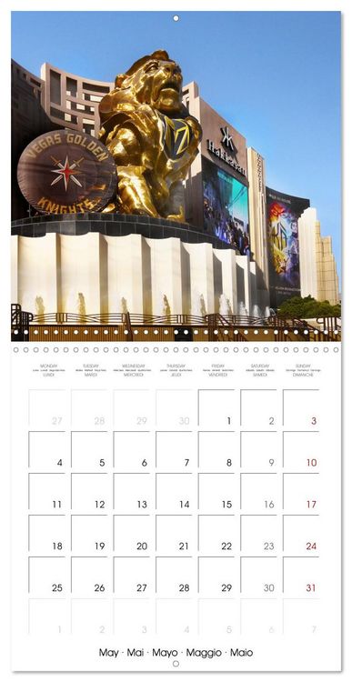 Produktbild: Las Vegas, Iconic City of Dreams (Wall Calendar 2026 12 &times; 12 Inch) CALVENDO 12 Month Wall Calendar