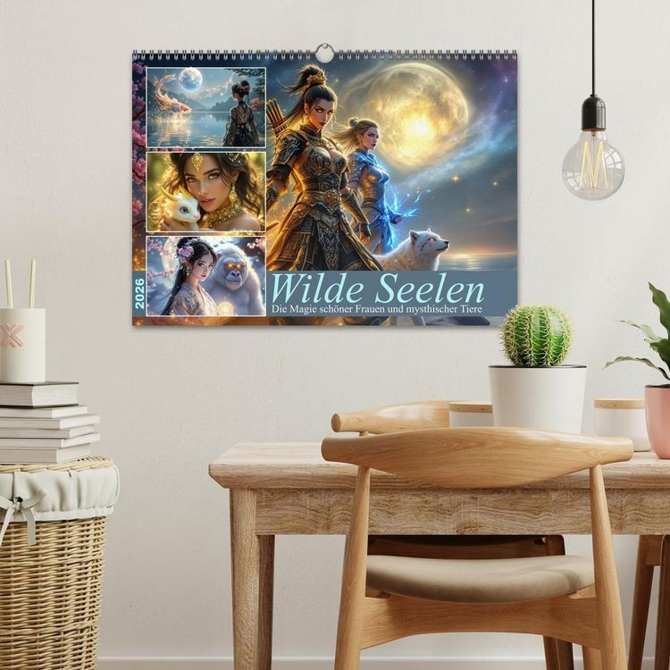 Produktbild: Wilde Seelen (Wandkalender 2026 DIN A3 quer), CALVENDO Monatskalender