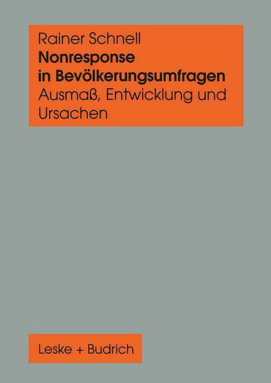 Produktbild: Nonresponse in Bev&ouml;lkerungsumfragen
