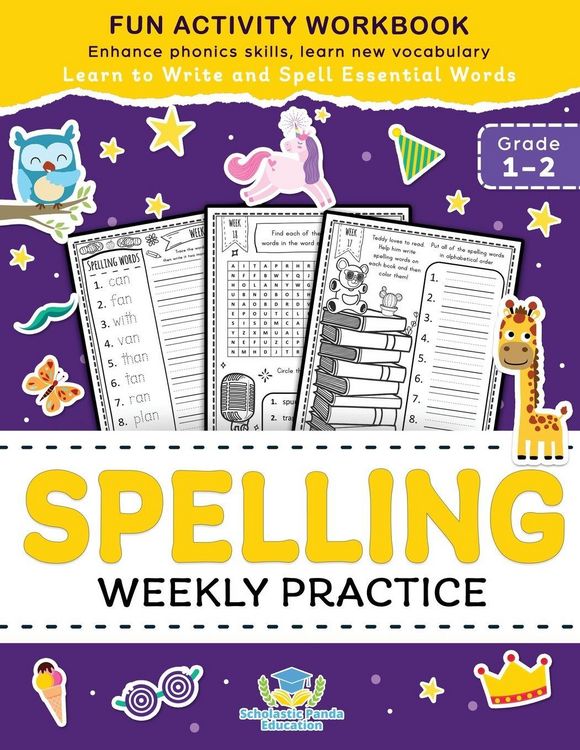 Produktbild: Spelling Weekly Practice for 1st 2nd Grade