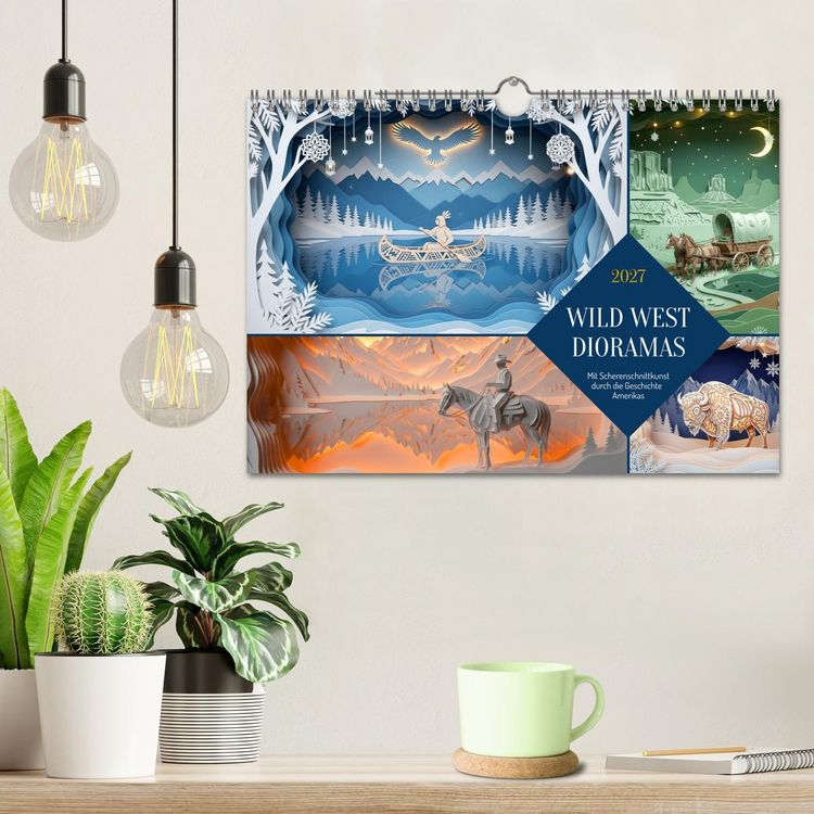 Produktbild: Wild West Dioramas (Wandkalender 2027 DIN A4 quer), CALVENDO Monatskalender