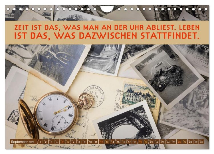 Produktbild: Im Flow der Zeit - im Hier und Jetzt (Wandkalender 2026 DIN A4 quer), CALVENDO Monatskalender