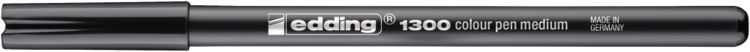 Produktbild: edding 1300 Fasermaler medium schwarz