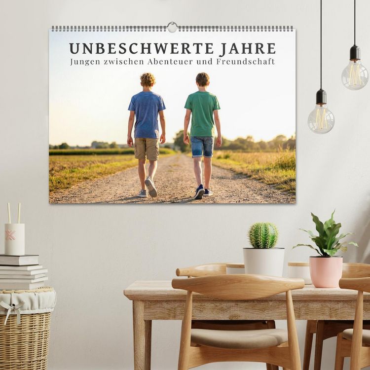 Produktbild: Unbeschwerte Jahre - Jungen zwischen Abenteuer und Freundschaft (Wandkalender 2027 DIN A2 quer), CALVENDO Monatskalender