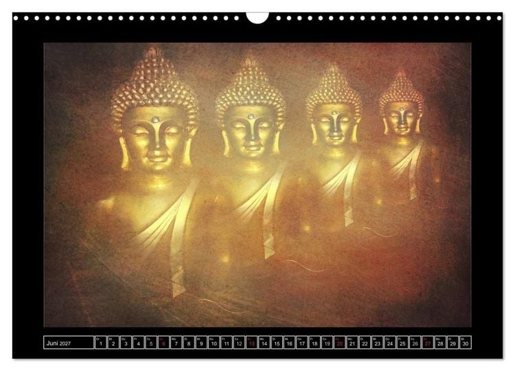 Produktbild: Buddha - Harmonie und Entspannung (Wandkalender 2027 DIN A3 quer), CALVENDO Monatskalender