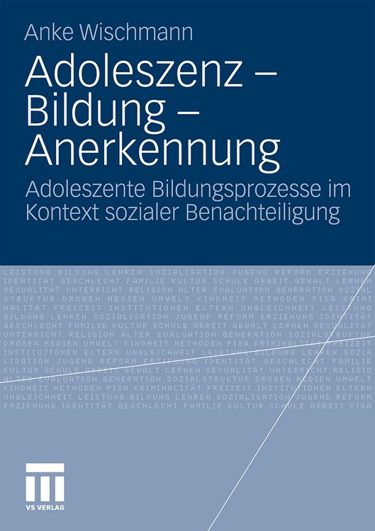 Produktbild: Adoleszenz - Bildung - Anerkennung