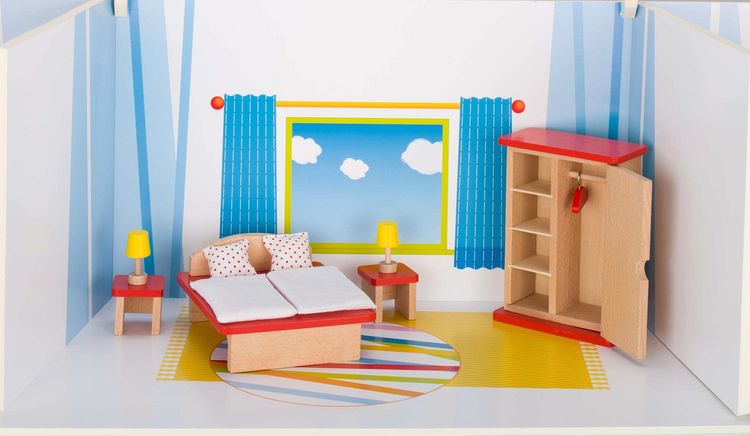 Bild vom Artikel Goki Puppenmöbel Schlafzimmer, Holz vom Autor 