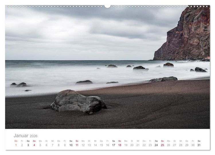 Produktbild: La Gomera &ndash; Die gr&uuml;ne Perle der Kanaren. (hochwertiger Premium Wandkalender 2026 DIN A2 quer), Kunstdruck in Hochglanz