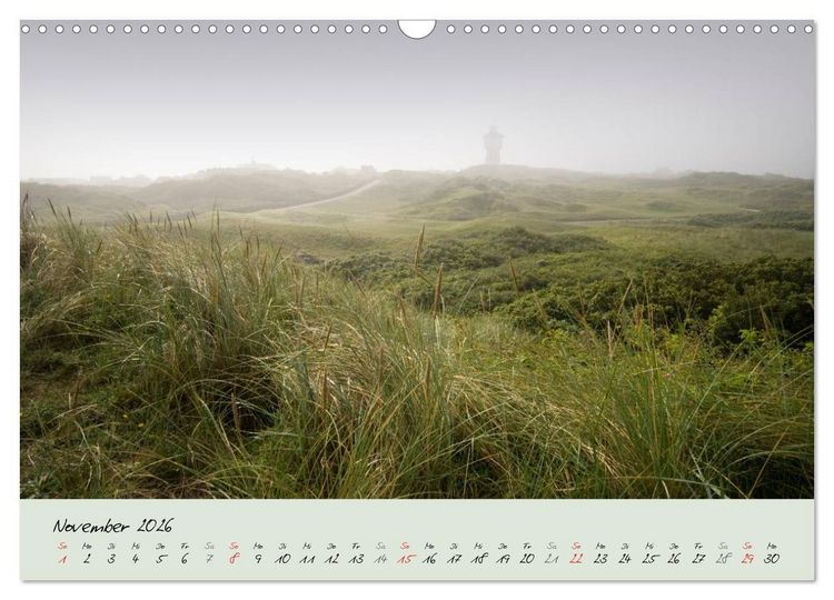 Produktbild: Nordsee &ndash; D&uuml;nen, Sand, Wasser und Wolken (Wandkalender 2026 DIN A3 quer), CALVENDO Monatskalender