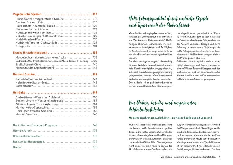 Produktbild: Die Glukose-Formel: Das Kochbuch