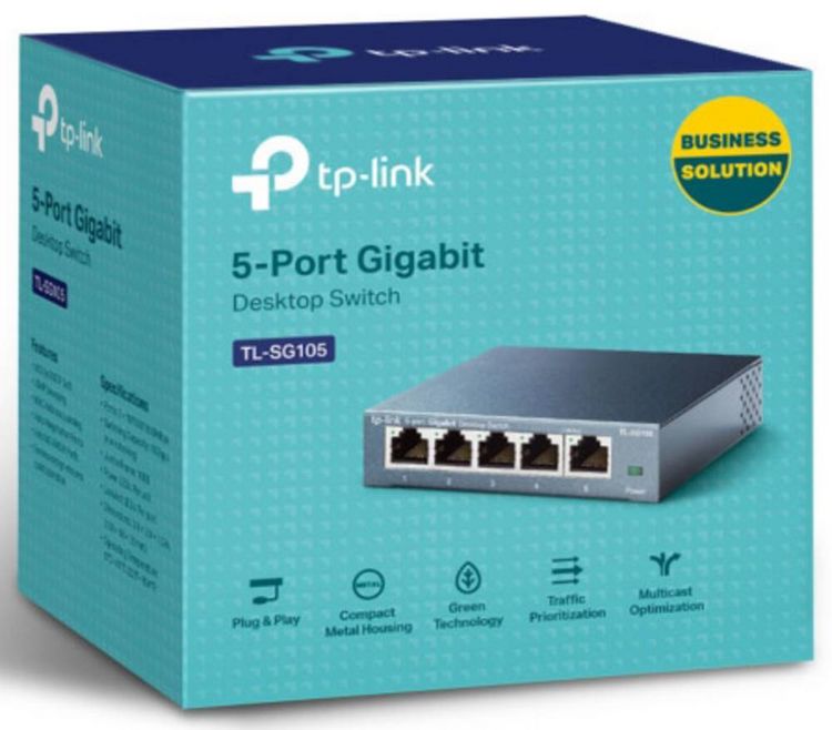 Produktbild: TP-LINK TL-SG105 TL-SG105 Netzwerk Switch 5 Port 1 GBit/s