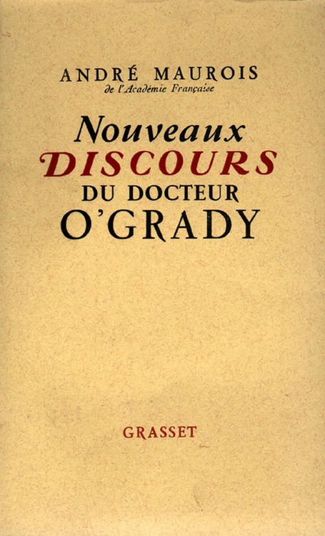 Produktbild: Nouveaux discours du dr. O'Grady