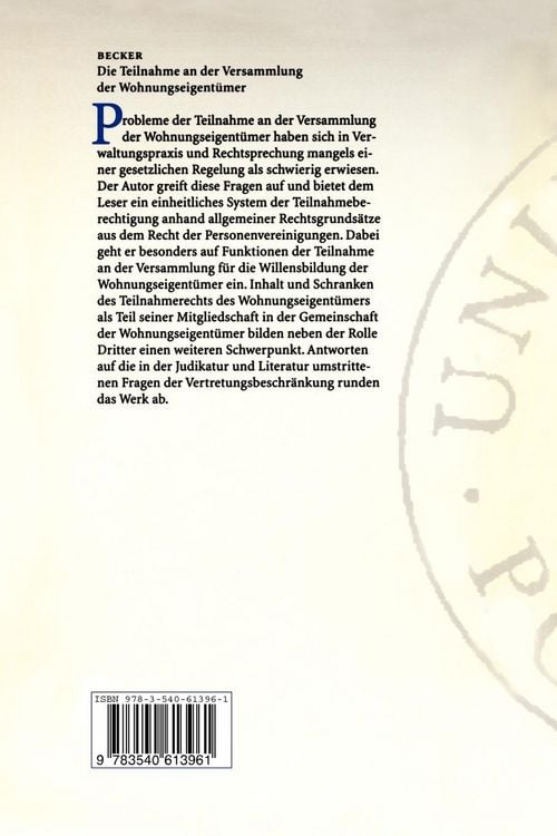 Produktbild: Die Teilnahme an der Versammlung der Wohnungseigent&uuml;mer